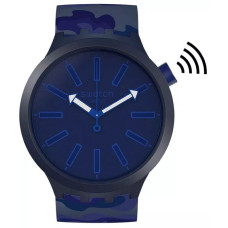 Swatch BBSKY PAY! SO27N106-5300 – Αναλογικό Unisex Ρολόι με Λειτουργία SwatchPAY! και Μπλε Στρατιωτικό Σχέδιο